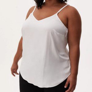 TORRID ESSENTIAL WHITE CHALLIS CAMI